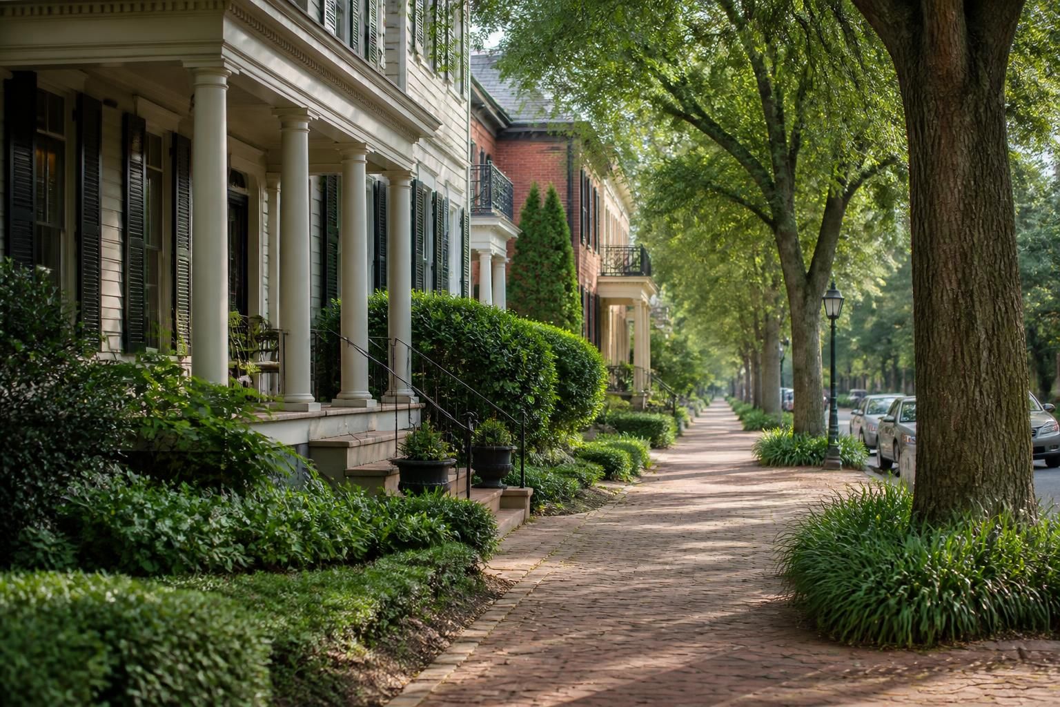 Camden neighborhood with tree-lined streets and attractive homes